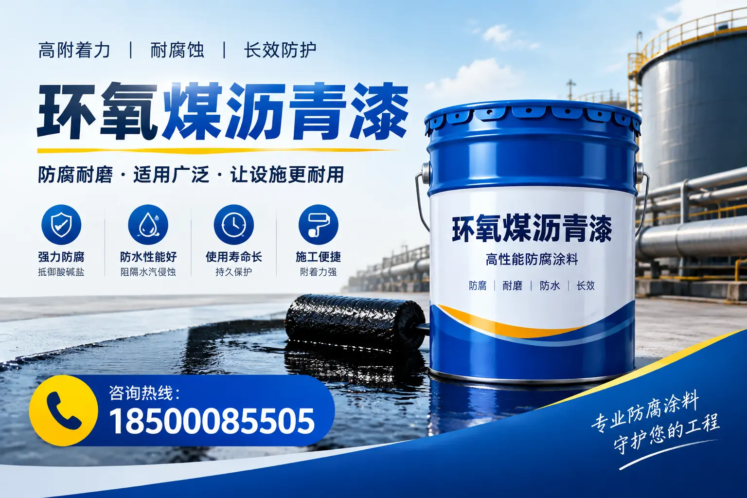 环氧煤沥青漆与其他涂料的对比分析,助力鄂尔多斯企业决策
